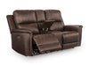 Bleckley Power Reclining Loveseat with Console - One & Only Furniture