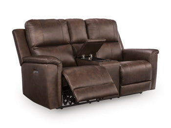 Bleckley Power Reclining Loveseat with Console - One & Only Furniture