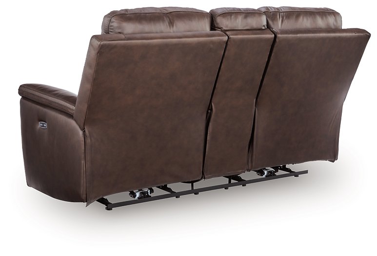 Bleckley Power Reclining Loveseat with Console - One & Only Furniture