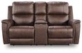Bleckley Power Reclining Loveseat with Console - One & Only Furniture