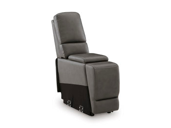 5Z - Pittson Power Reclining Sectional Loveseat with Console - One & Only Furniture