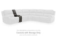 5Z - Pittson Power Reclining Sectional Loveseat with Console - One & Only Furniture