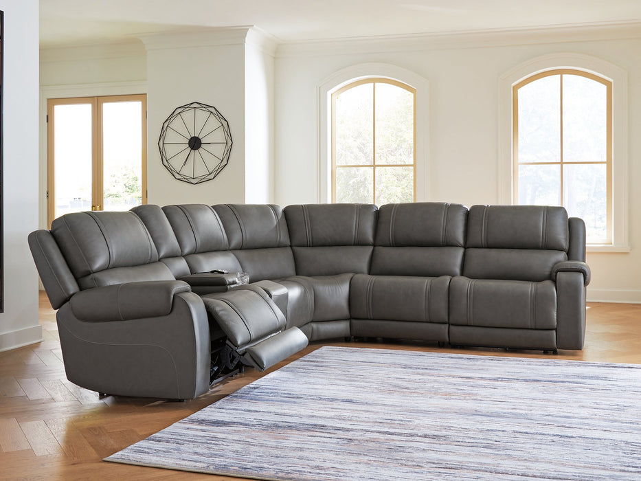 5Z - Pittson Power Reclining Sectional - One & Only Furniture