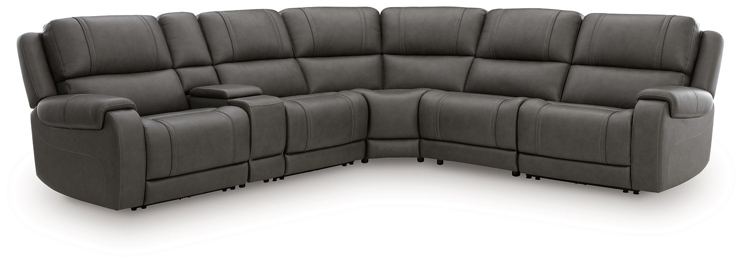 5Z - Pittson Power Reclining Sectional - One & Only Furniture