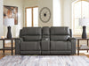 5Z - Pittson Power Reclining Sectional Loveseat with Console - One & Only Furniture