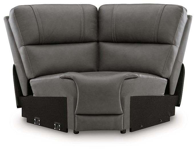 5Z - Pittson Power Reclining Sectional - One & Only Furniture