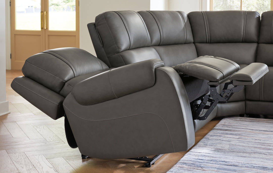 5Z - Pittson Power Reclining Sectional - One & Only Furniture