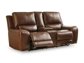 DeepWakes Power Reclining Loveseat with Console - One & Only Furniture