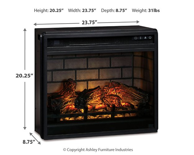 Entertainment Accessories Electric Infrared Fireplace Insert - One & Only Furniture